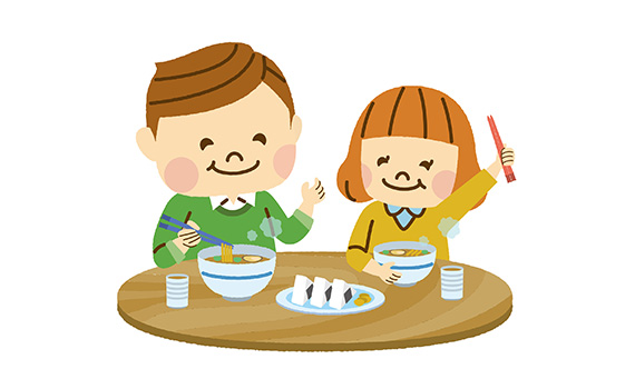 楽しくにぎやかな食卓